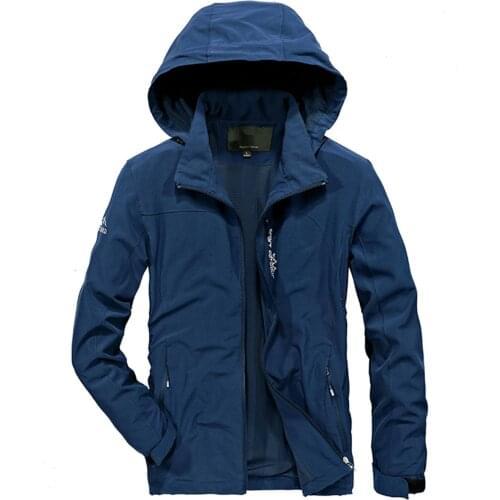 New Summer Thin Men Fashion Hooded Sports Coats Waterproof Tide Jackets Sun Protection Outdoor Casual Hiking Climbing Streetwear