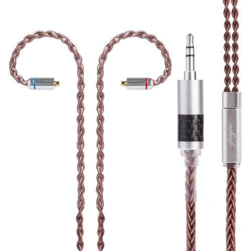 Yinyoo 8 Core Tin Plated Copper Cable 2.5/3.5/4.4mm Balanced Cable With MMCX/2pin Connector For LZ A6 Sony Yinyoo ZS10 AS10 ZSA
