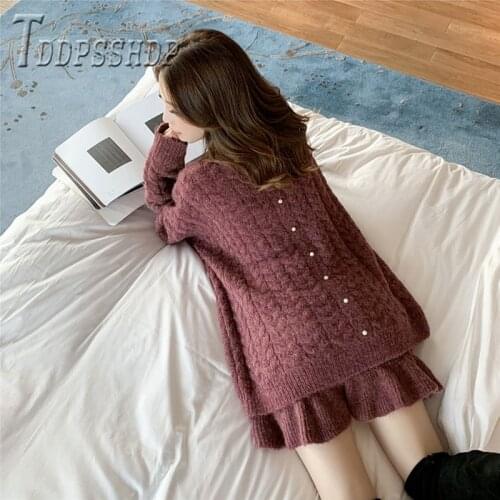 2019 Lazy Style Casual Twist Women Sets Autumn Winter Fashion Female Sets