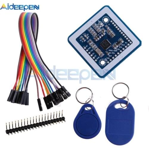 1Set Mini PN532 NFC RFID Wireless Module Reader Writer Mode Board 13.56MHz SPI IIC I2C S50 Key Card For Arduino