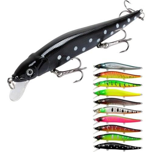 1pcs Minnow Fishing Lure 3D Eyes 11.5cm/14g Crankbait Wobblers Artificial Hard Bait Bass Pike Carp Fishing Pesca