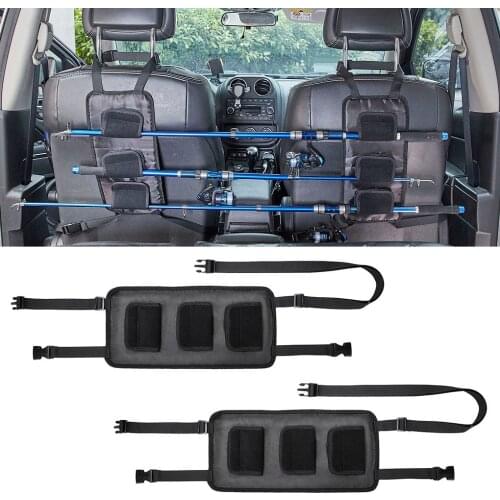 2Pcs Fishing Rod Holder Car Fishing Rod Fixing Strap Carrier Belt Nylon Band for Auto SUV Truck Seat Fishing Rod Rack