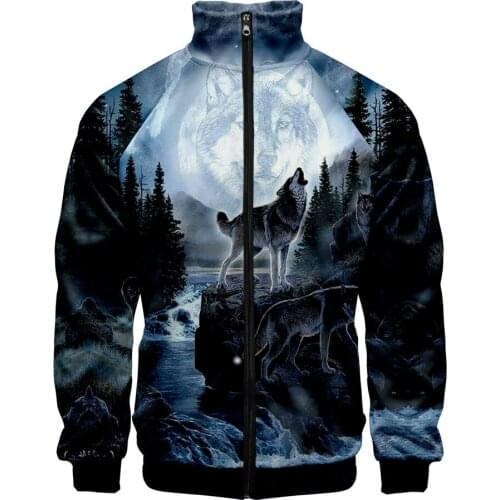 2021 Cool Zipper Sweatshirt Harajuku Hoodies Fashion Autumn Spring Clothes Beast Tiger Men/women Jackets Wild Animal 3D Print