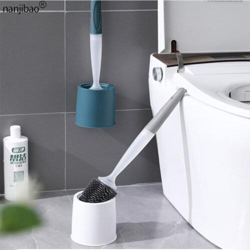 Bathroom Automatic Liquid Outlet Cleaning Brush Wall-Mounted Free Punch Toilet Brush Household Items Bathroom Accessories