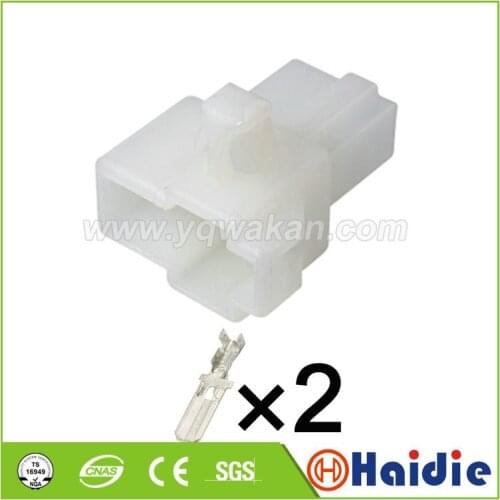 Free shipping 5sets 2pin auto female crimp connector wiring unsealed connector