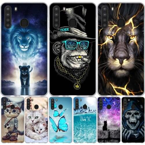 For Samsung Galaxy A21 Cases Silicone Soft TPU Back Cover for Samsung Galaxy A21 Case Cover for Galaxy A21 Bumper Coque