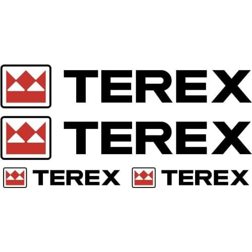 For TEREX XL aufkleber sticker bagger excavator 4 Sticker Pieces Car Styling
