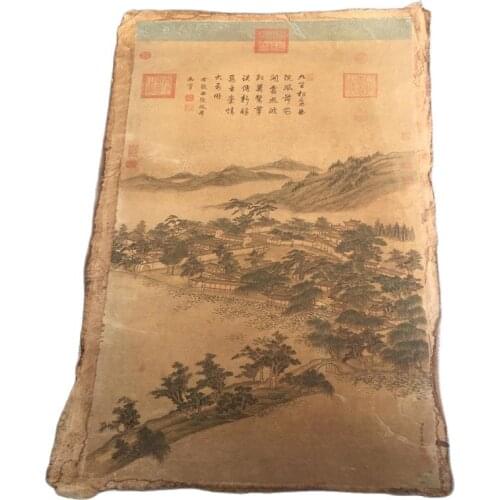 Chinese Old Scroll Dong Bangda - Jiulisong Painting Rice Paper Painting Slice