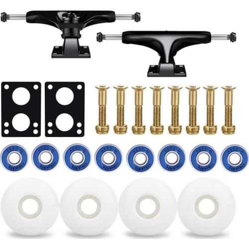 52mm Skateboard Wheel,5.0 Skateboard Truck,ABEC-11 Skateboard Bearing,Skateboard Riser Pad,Skateboard Accessories