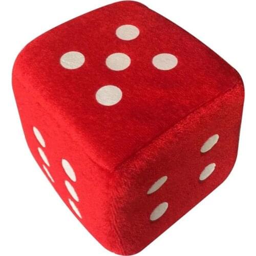 10cm Pet Dog Plush Dice Toy Food Dispenser Treat Puzzle Toy For Puppy Dog Intelligence Training Toy Food Leaking Playing Plush