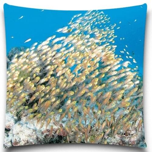 More fish square Pillow Case Home 2D Printing Brief Style 5 size 9 style for sofa car bedroom