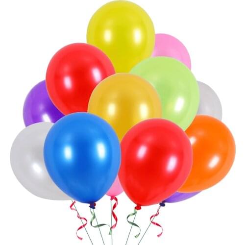 100 Pcs/lot 10 cm 1.5g Latex Helium Inflatable Thickening Pearl Balloons Wedding Supplies Birthday Party Decoration Air Balls