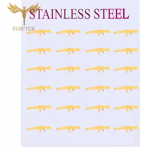 Punk Jewelry Gun Earrings Men and Women Stud Earrings Imitation Rifle Stainless Steel Accessories Popular Unisex Jewelry Gifts