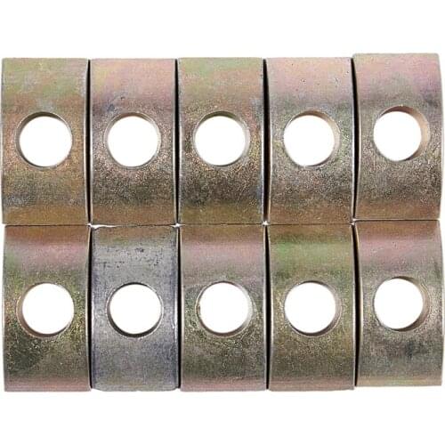 Promotion! 8.5mm Hole Furniture Connector Fittings Half Moon Nuts 10 Pcs