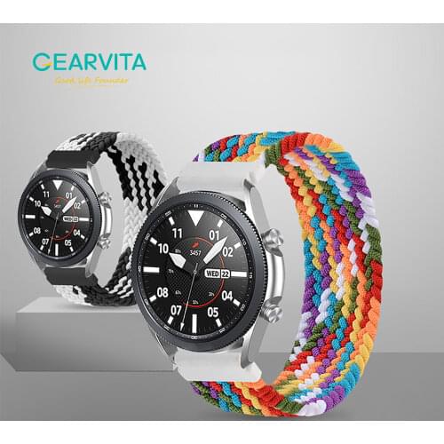 22mm Smart Watch Leather Watchband For Samsung Galaxy Active 2 Smartwatch Replacement Strap Wristbands For Huawei GT Watch