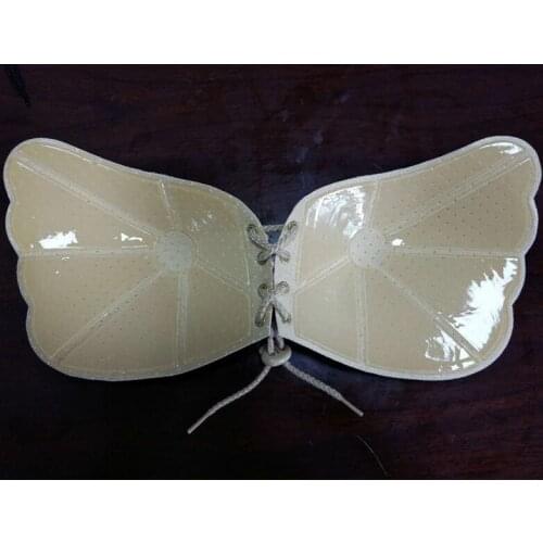 Self Adhesive Strapless Bandage Blackless Solid Bra Stick Gel Silicone Push Up womens underwear Invisible Bra