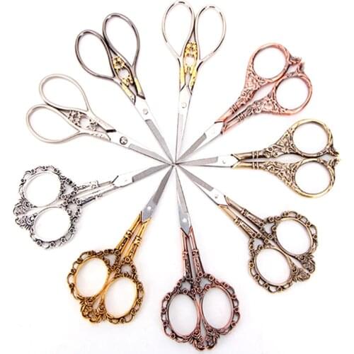 Stitch Scissors Handicraft European Retro Classic Vintage Antique Craft Sewing Crane Tailor Scissors Handicraft DIY Home Tool