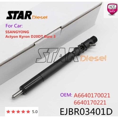STAR Diesel EJBR03401D Injection OEM A6640170021 6640170221 Common Rail Nozzle For SSANGYONG Actyon Kyron D20DT Euro 3