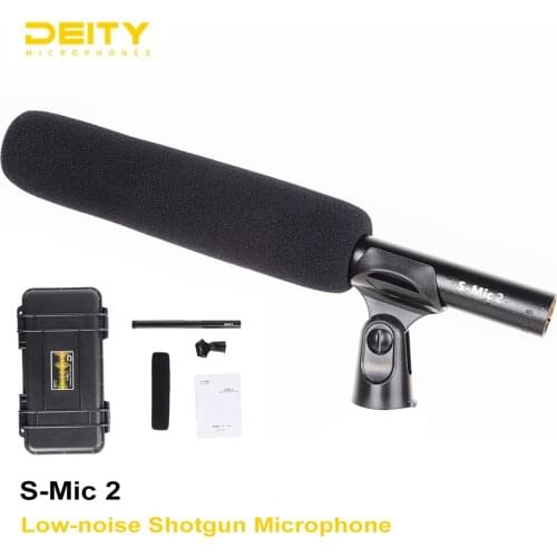 Deity S-Mic 2 Super Cardioid Condenser Video Microphone MIC Low-noise Directional Microphone Hi-Res Broadcast Studio microfone