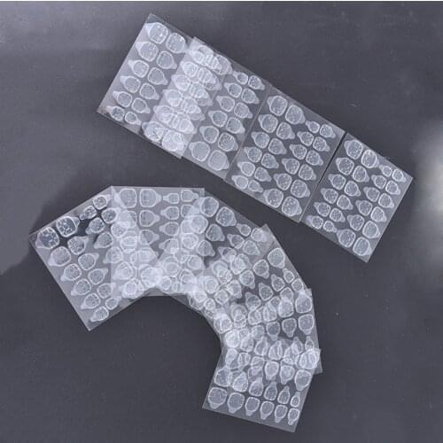 10Sheet/pack False Nails Sticker Transparent Double-Side Adhesive Tapes Stickers Press On Fake Nail Tips Extension Stick Tools