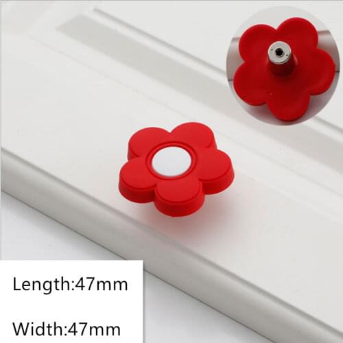 4 Picecs Flower-shaped Rubber Baby Cabinet Handle