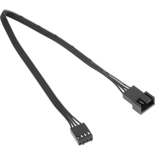 25cm Motherboard 4Pin Female to PWM Fan 4Pin Male Power Extension Cable Adapter Splitter Extension Cable Wire Cord Cooling Parts