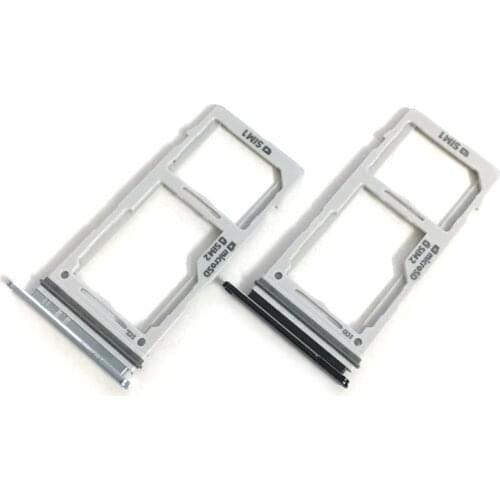 50pcs New For Samsung Galaxy S10 S10 Plus Sim Card Reader Holder Dual & Single Sim Card Tray Holder Slot Adapter