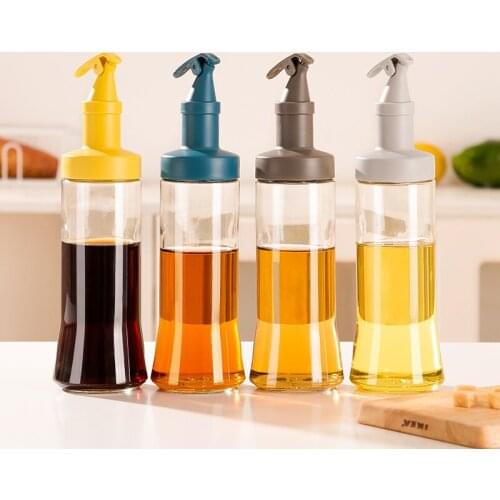 500ML Kitchen Oil Bottle Glass Kitchen Leak-proof Soy Sauce Vinegar Cruet Storage Dispenser Seasoning Kitchen Tools
