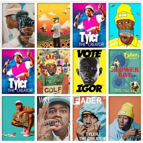 5D DIY Full Drill Diamond Painting Rapper Singer Tyler The Creator Portrait Diamond Embroidery Mosaic Cross Stitch Home Decor