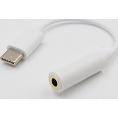 Type-C to 3.5mm Earphone Audio Cable Music Port Adapter AUX Jack for Xiaomi 6 Mi6 Letv 2 Pro 2 NK-Shopping