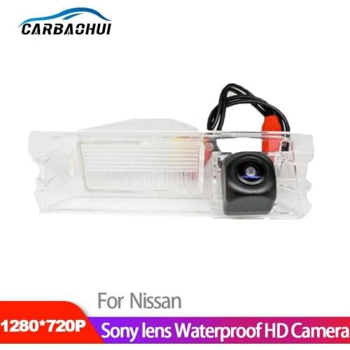 Car starlight night vision rear view reversing camera For Nissan Micra K12 k13 2002~2015 HD CCD +High quality waterproof camrera