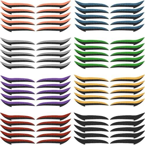 Colorful Reusable Eyeliner Long Lasting Self Adhesive Sticker Cat Eyelid Strip False Eyelashes Glitter Eyeshadow Makeup