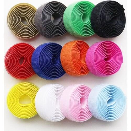 Diy Hook And Loop No Adhesive Fastener Tape Nylon Button Sewing Garment Bags Diy Magic Klitband Patch Novelcro Brand 5pcs