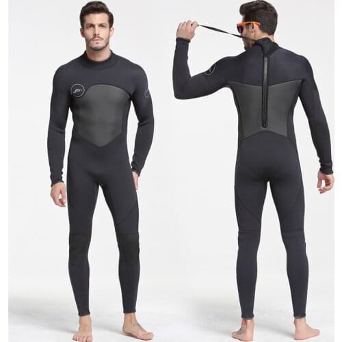 Men Neoprene 5MM Full Body Suit Super Stretch Diving Suit Scuba Swim Surfing Snorkeling Long Sleeve Keep Warm Wetsuits Plus Size