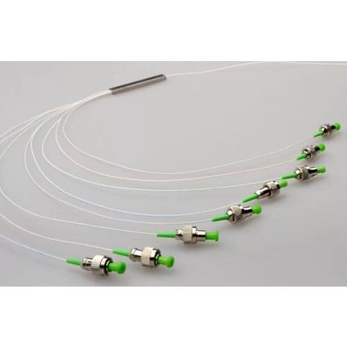 FC/ APC 1X8 FTTH Fiber Optic Splitter FBT Optical Coupler 1X8 SC Singlemode Steel Pipe plc optical splitterOp Free Shipping