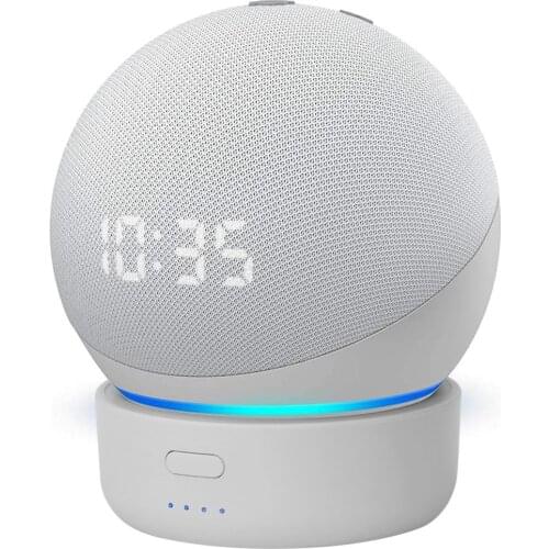 GGMM D4 5200mAh Battery Base for Echo Dot 4th Gen Portable Power Bank for Dot 4 Amazon Alexa Speaker Docking Station New Arrival