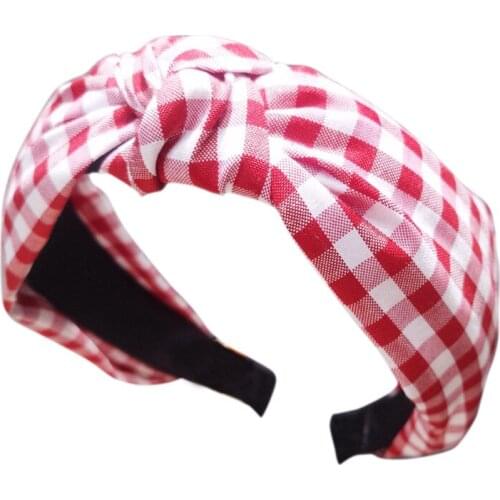 Headband Front Knot Printed Stylish Headband Bow Knot Hairband Vintage Twist Hairband For Women Fashion Hair Accessories