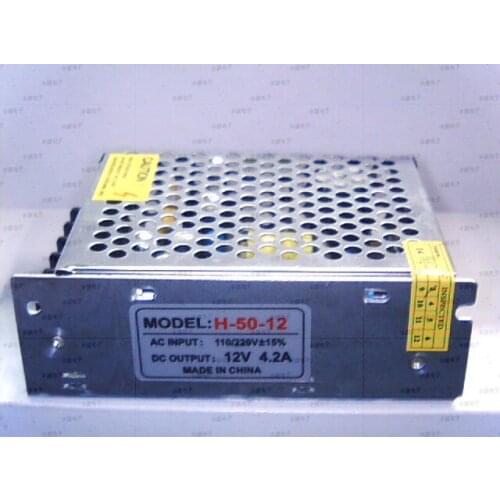JWISH LED switching power supply H-50-12 12V 4A 50W 48W 12V4A 12V50W SIZE: (128X98X40) mm
