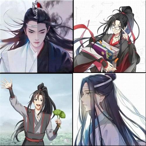 DIY Diamond Painting Anime Mo Dao Zu Shi Wei Wuxian Full Square Beads Embroidery Cross Stitch Mosaic Set Home Decor Unique Gift