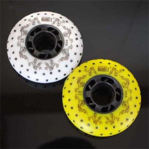 52 104 208 fire stone Skating wheel for inline skates shoes white yellow inline roller skates wheels [72mm 76mm 80mm]