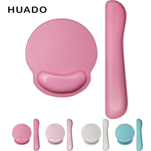 Mouse Pad with Wrist Rest and Keyboard Rest Mat Soft Comfort Anti Slip Ergonomic Design for Office Gamer