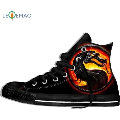 Creative Design Custom Sneakers Hot Printing Dragon Unisex Lightweight Trends Comfortable Ultra High Top Light Sports Shoes