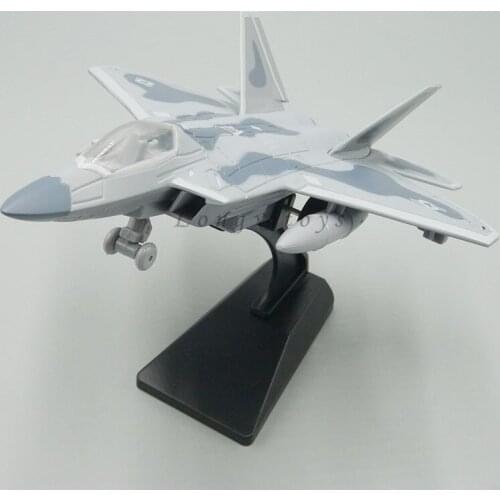 1:87 Diecast Plane Model US F-22 Raptor Jet Fighter Pull Back Toy With Sound & Light