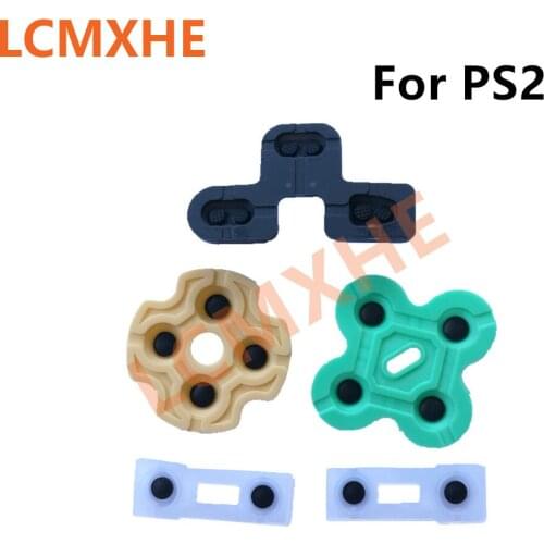 High quality For Playstation 2 Controller Conductive Rubber Silicon Pads for PS2 Joystick Start Select Keypad Buttons D-pad