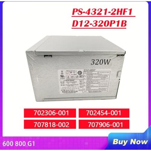 Power Supply For HP 600 800 G1 320W PS-4321-2HF1 D12-320P1B 702306-001 702454-001 707818-002 707906-001 Fully Tested