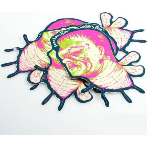 Custom Caution Type high quality sticker and Body Stickers, decoration,promotion Use bumper sticker magnets ---DH13018