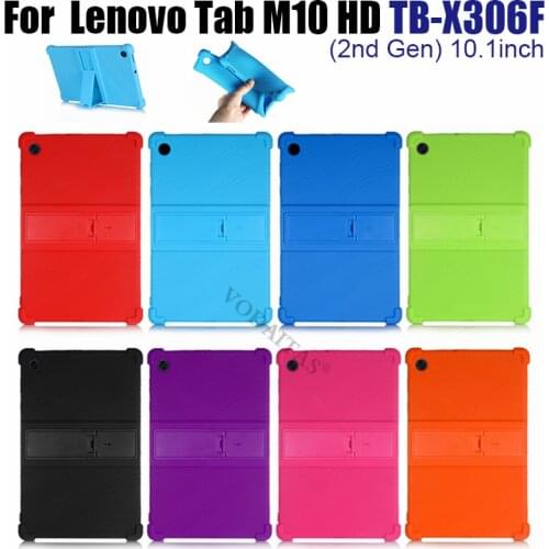 Child Safety shockproof Case for Lenovo For Lenovo Tab M10 HD (2nd Gen)TB-X306F/X 10.1" soft Slicilon Cover Release Tablet case