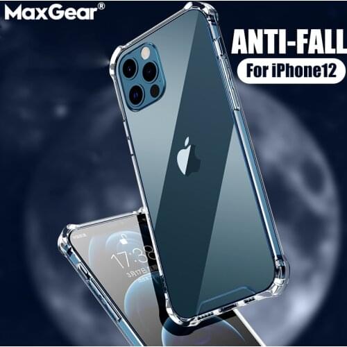 Transparent Shockproof Soft Acrylic Case for iPhone 12 11 Pro Max X XR XS 8 7 6 6S Plus SE 2020 Case Silicone Protective Cover