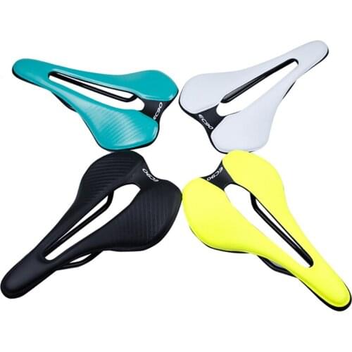 Nylon Fiber MTB Road Bicycle Seat Saddle Ultralight Hollow Comfortable Breathable Mountain Bike Saddle Cycling Skidproof Cushion