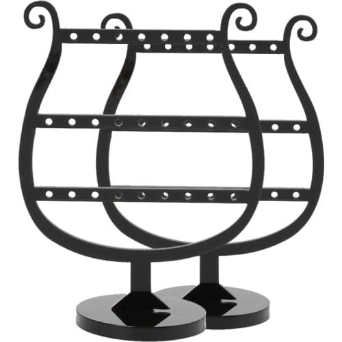 2 In 1 Earrings Studs 25 Hole Showcase Display Stand Holder Acrylic Jewellery Drop Ship